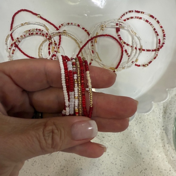 Two bracelets! Random duo! Red white gold - Picture 1 of 4